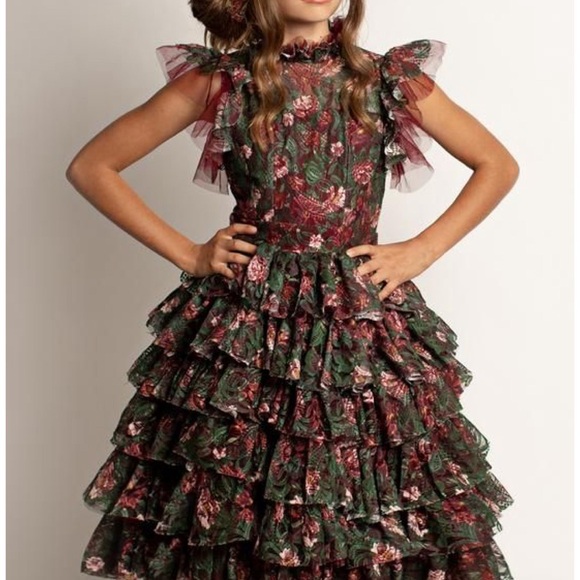 JOYFOLIE MIA JOY Anouk petticoat lace ruffled dress - Picture 6 of 6